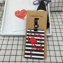 Load image into Gallery viewer, Travel Accessories Creative Luggage Tag Animal Cartoon Silica Gel Suitcase ID Addres Holder Baggage Boarding Portable Label LT20