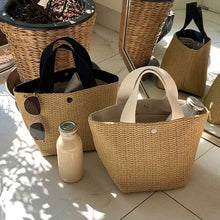 Load image into Gallery viewer, Vento Marea Women Straw Bag For Beach 2020 Bohemian Style Small Totes Knitting Summer Purses And Handbags Vacational Bucket Bags