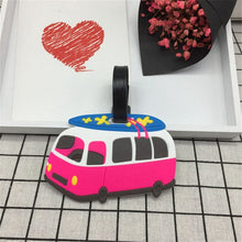 Load image into Gallery viewer, Travel Accessories Creative Luggage Tag Animal Cartoon Silica Gel Suitcase ID Addres Holder Baggage Boarding Portable Label LT20
