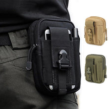 Load image into Gallery viewer, Men Waist Bag Canvas Fanny Pack Belt Phone Drop Leg Bags Military Zipper Waterproof Phone Waist Packs 6.8 inch Cellphone Bum Bag
