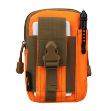 Load image into Gallery viewer, Men Waist Bag Canvas Fanny Pack Belt Phone Drop Leg Bags Military Zipper Waterproof Phone Waist Packs 6.8 inch Cellphone Bum Bag
