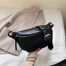 Load image into Gallery viewer, Fashion Chain Fanny Pack Banana Waist Bag New Brand Belt Bag Women Waist Pack PU Leather Chest bag Belly Bag
