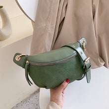 Load image into Gallery viewer, Fashion Chain Fanny Pack Banana Waist Bag New Brand Belt Bag Women Waist Pack PU Leather Chest bag Belly Bag
